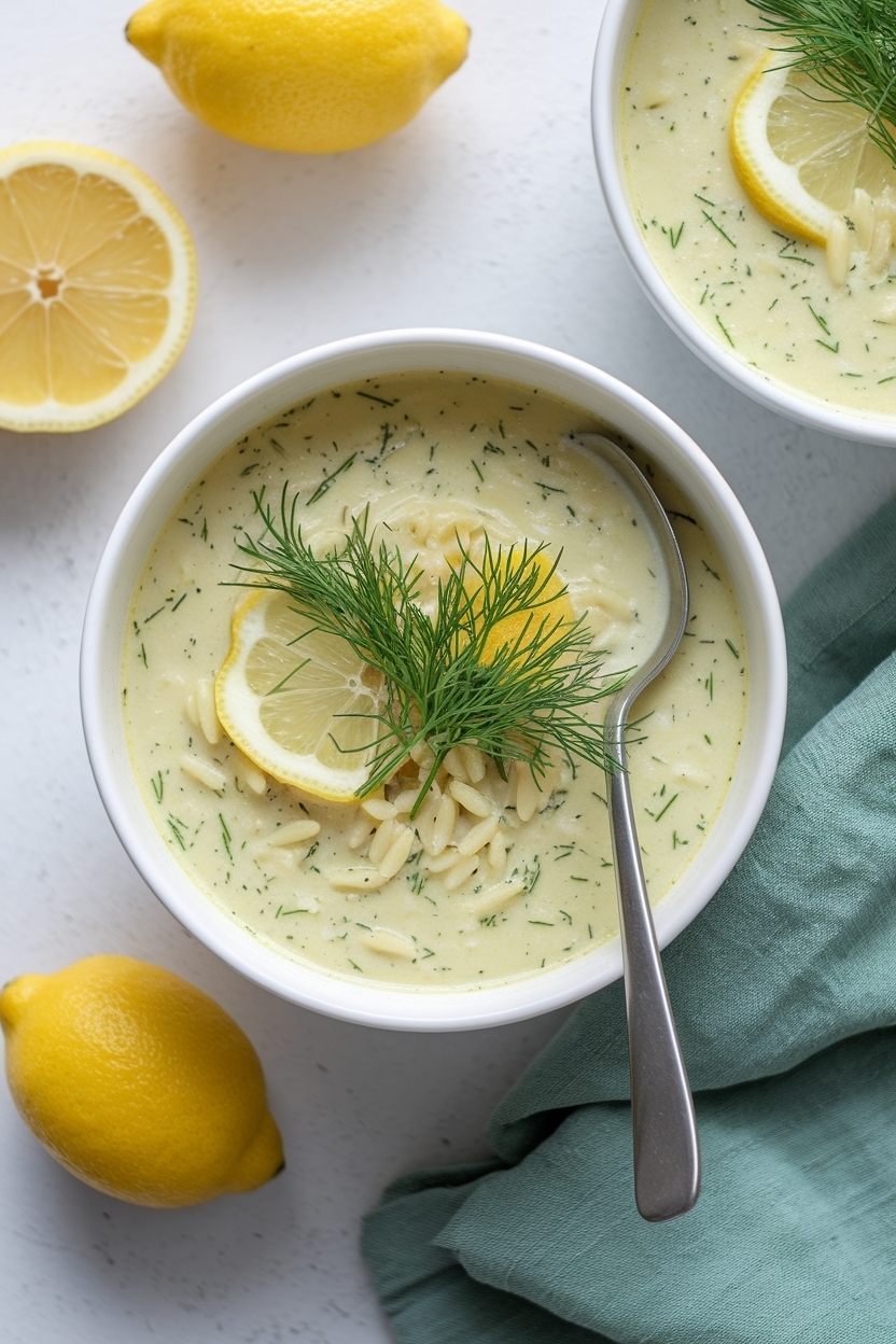 chicken orzo soup lemon dill