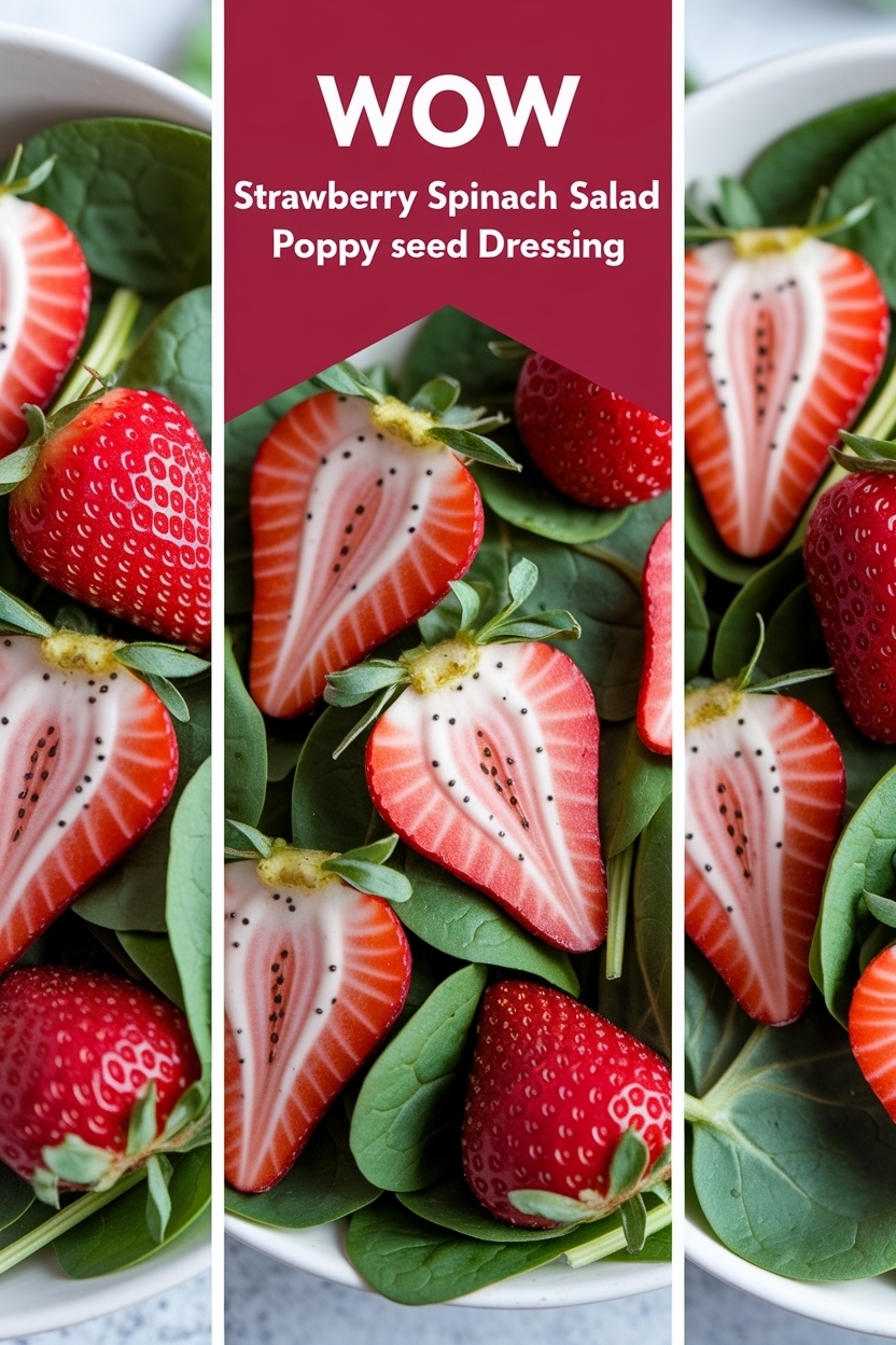 strawberry spinach salad poppyseed dressing