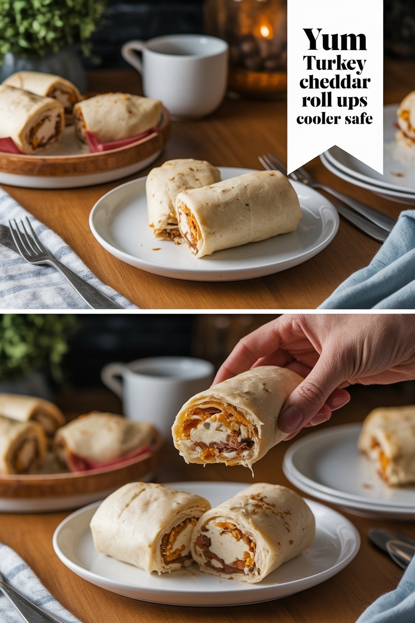 turkey cheddar roll ups cooler safe