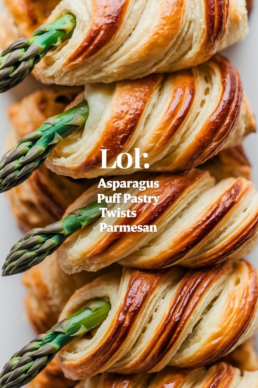 asparagus puff pastry twists parmesan