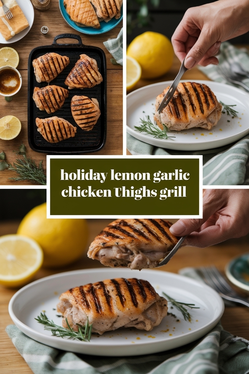 lemon garlic chicken thighs grill