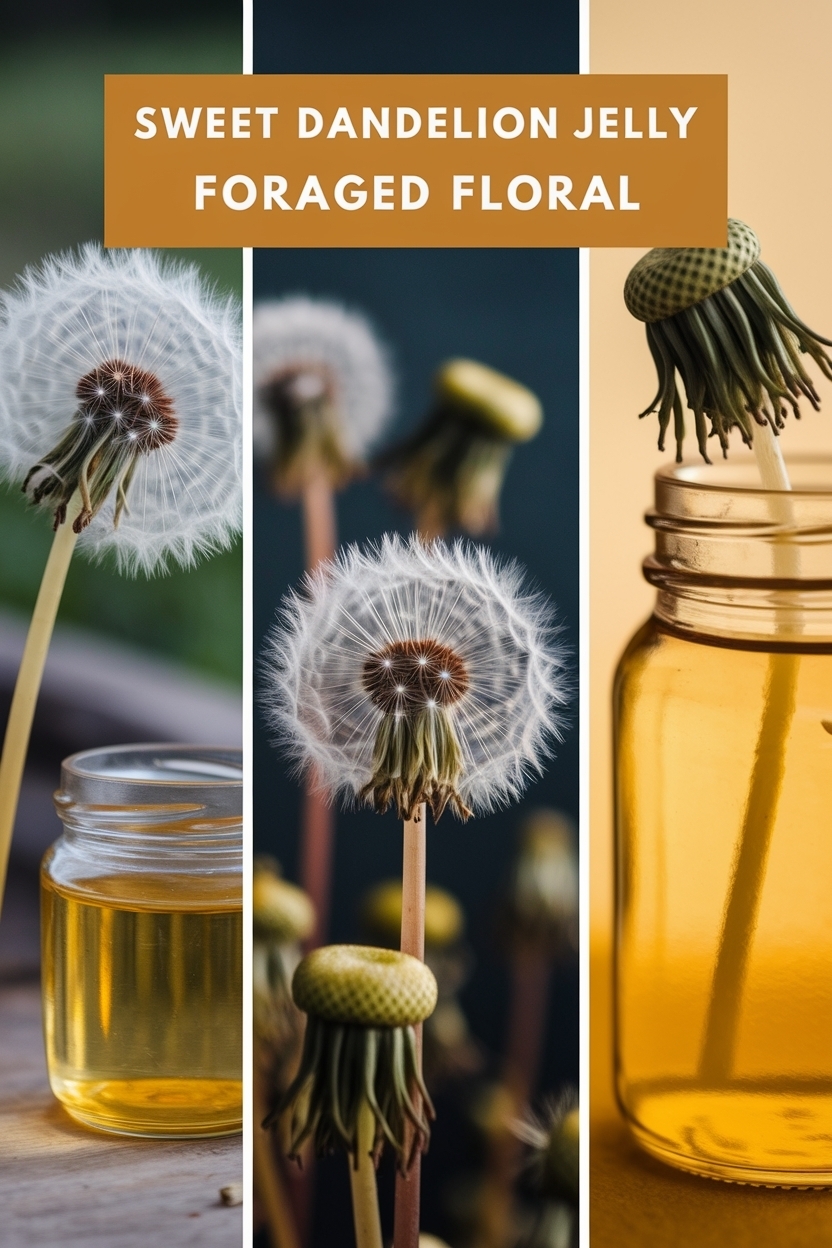 dandelion jelly foraged floral