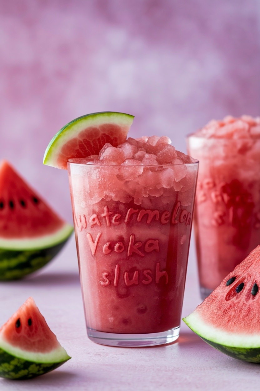watermelon vodka slush