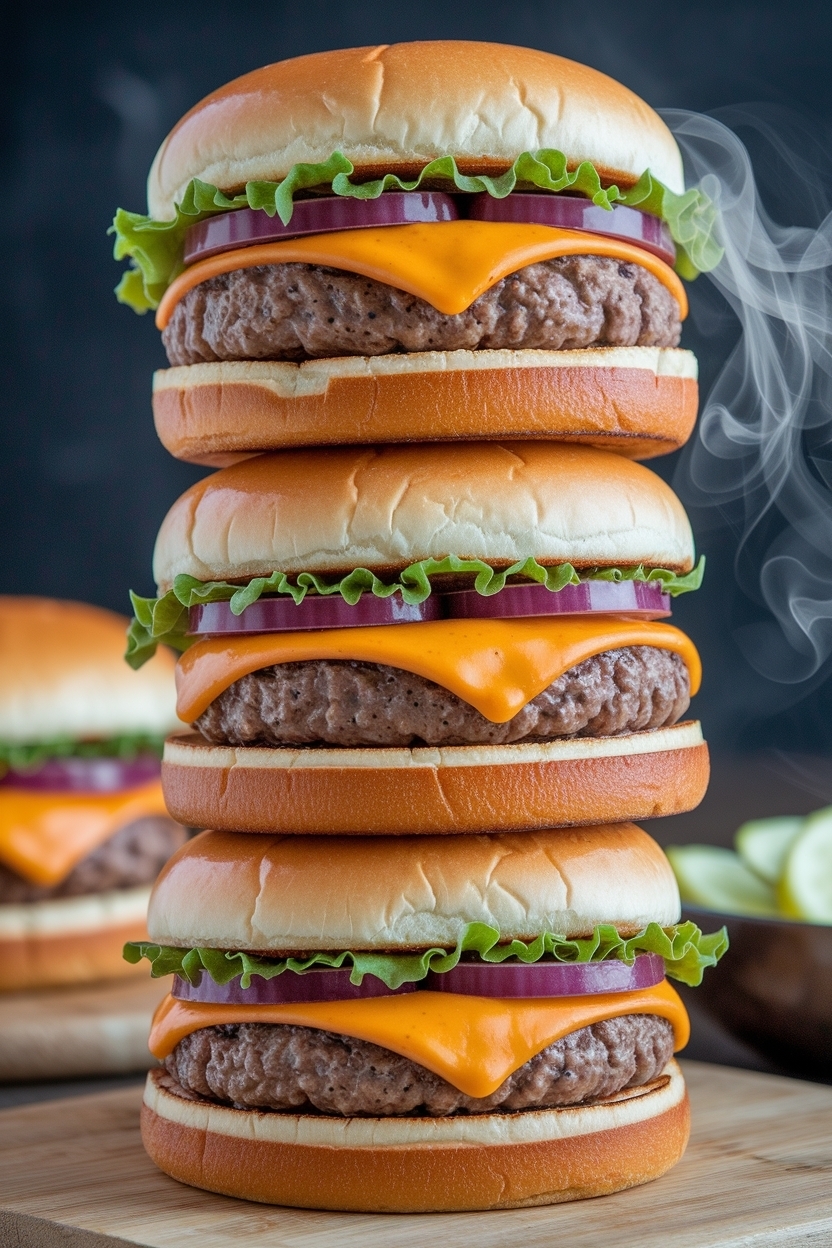 blackstone smash burgers onions