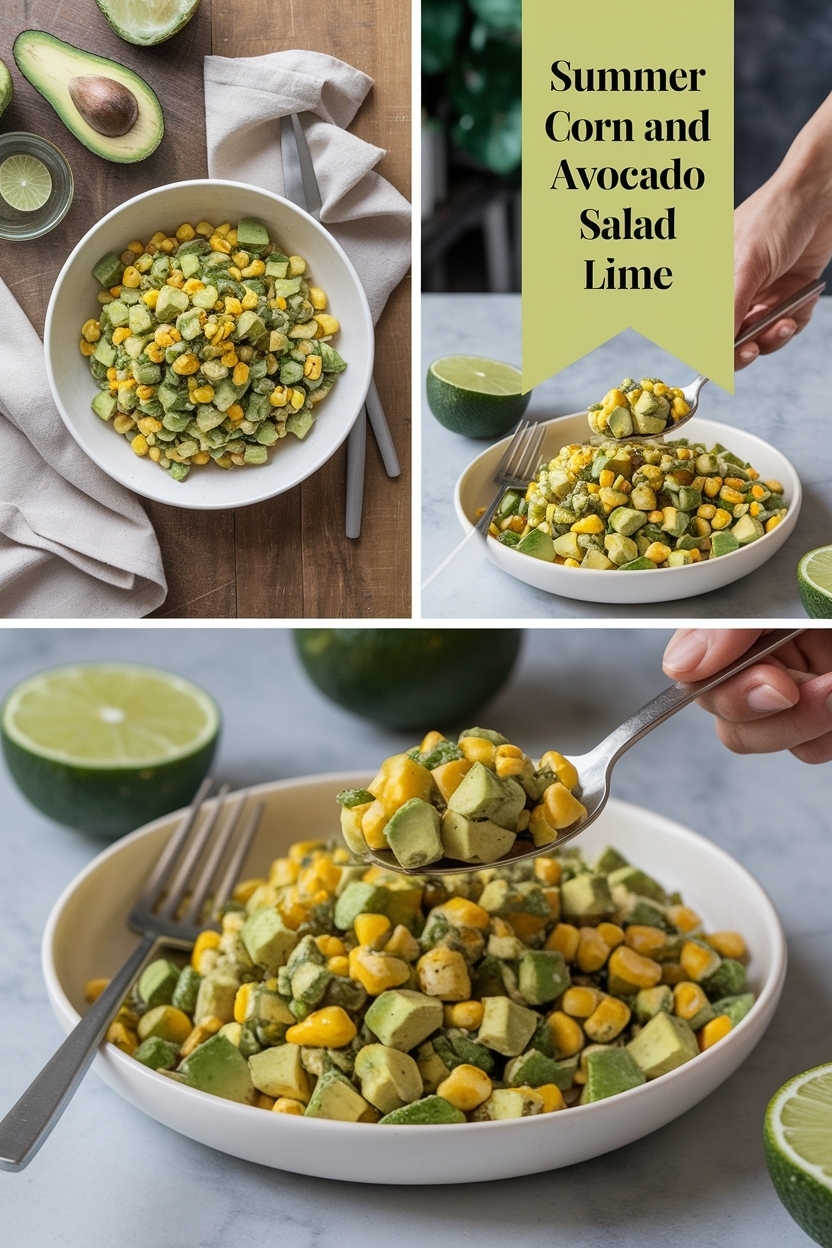 corn and avocado salad lime