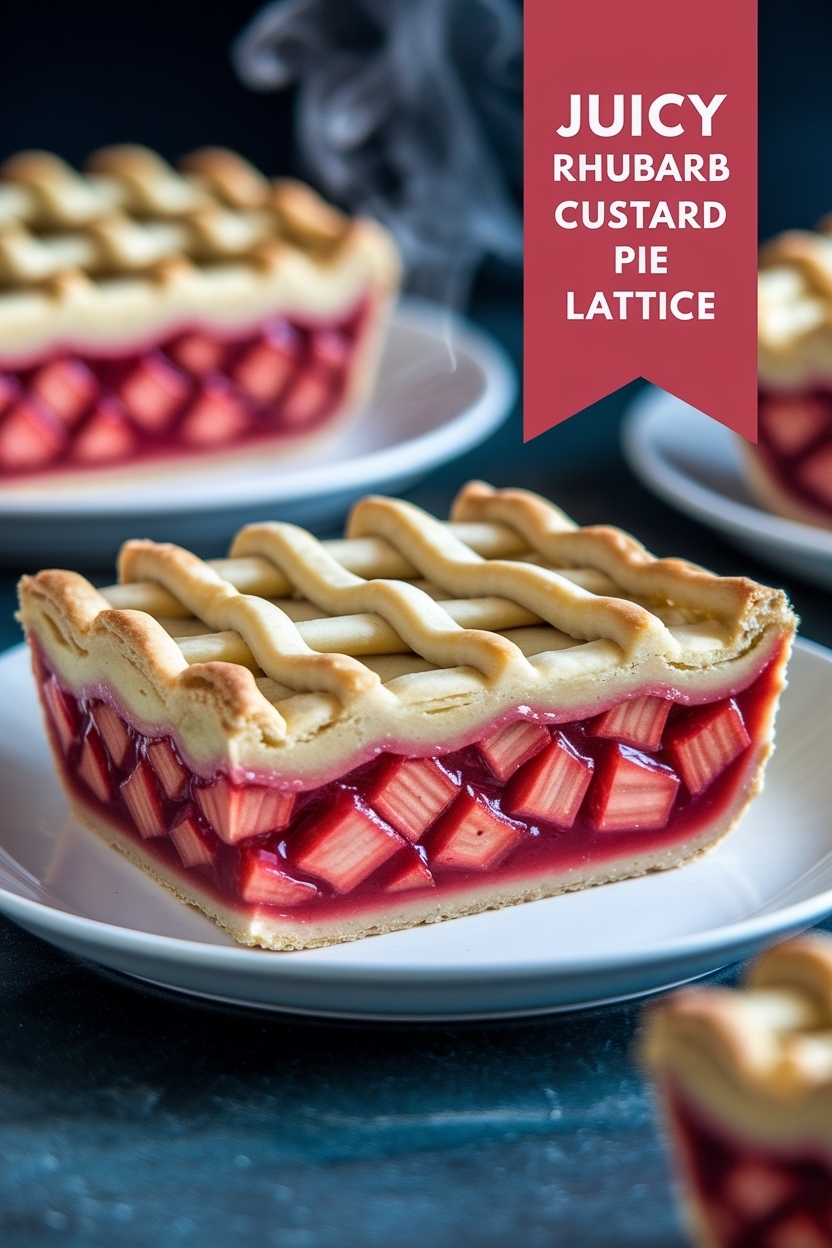 rhubarb custard pie lattice