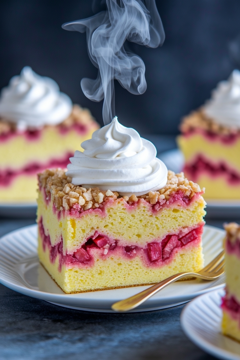 rhubarb dump cake yellow cake mix