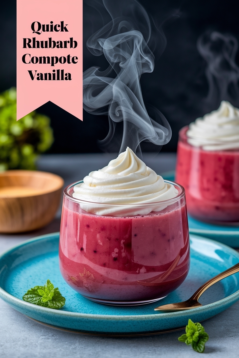 rhubarb compote vanilla