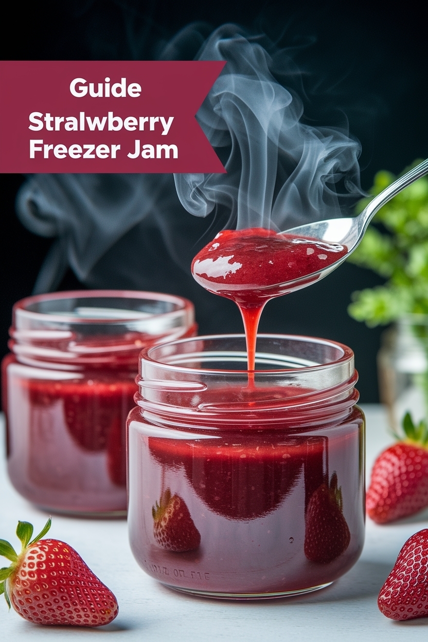 strawberry rhubarb freezer jam