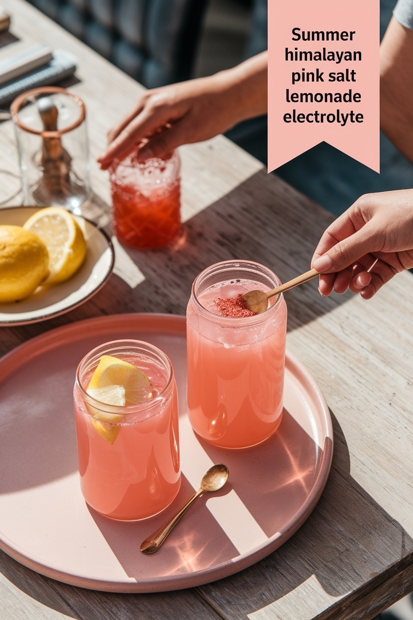 himalayan pink salt lemonade electrolyte