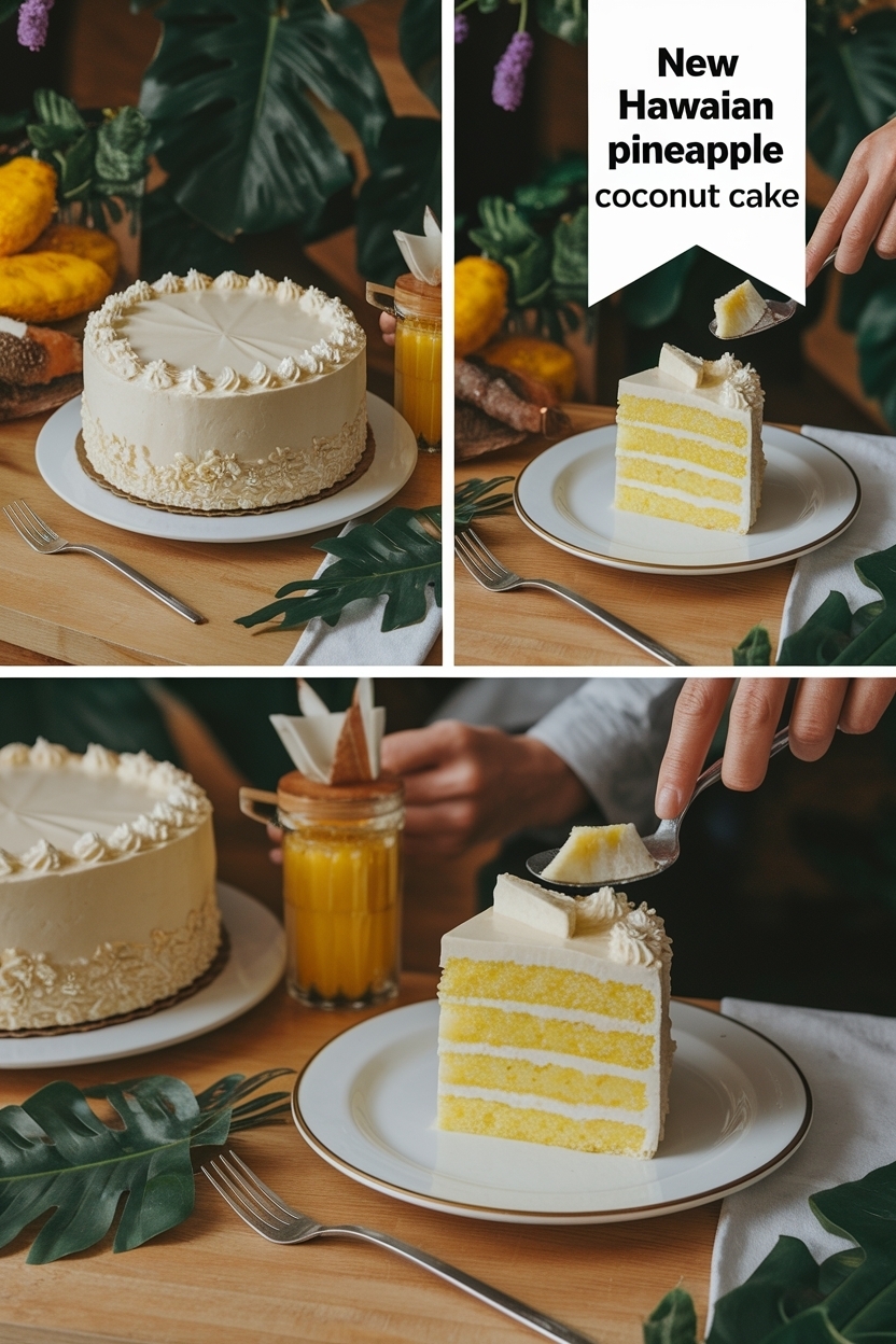 hawaiian pineapple coconut cake
