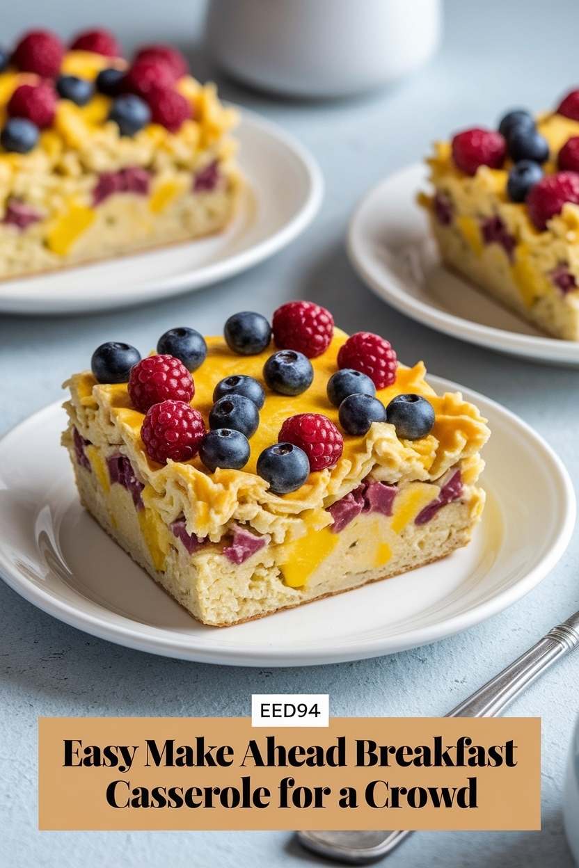 make ahead breakfast casserole for a crowd