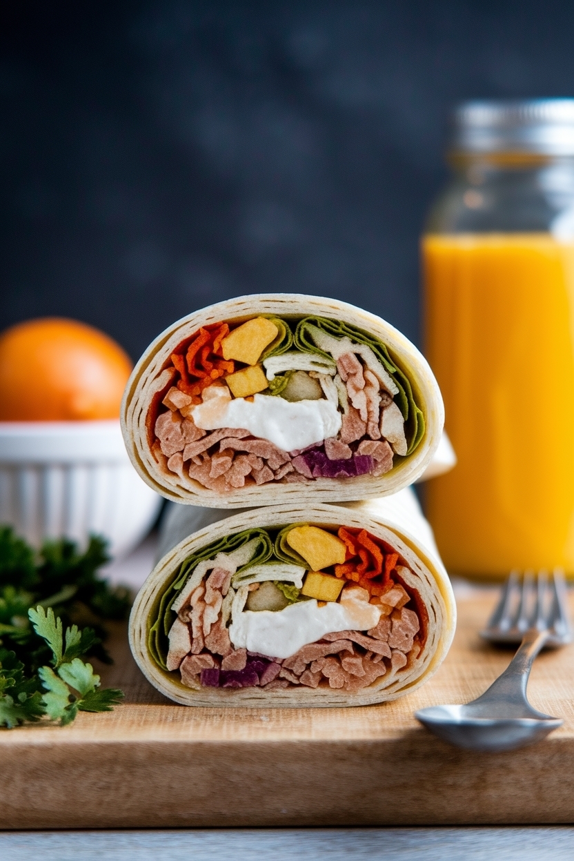 high protein breakfast burrito meal prep