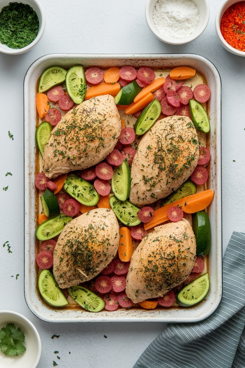 sheet pan chicken and vegetables easy