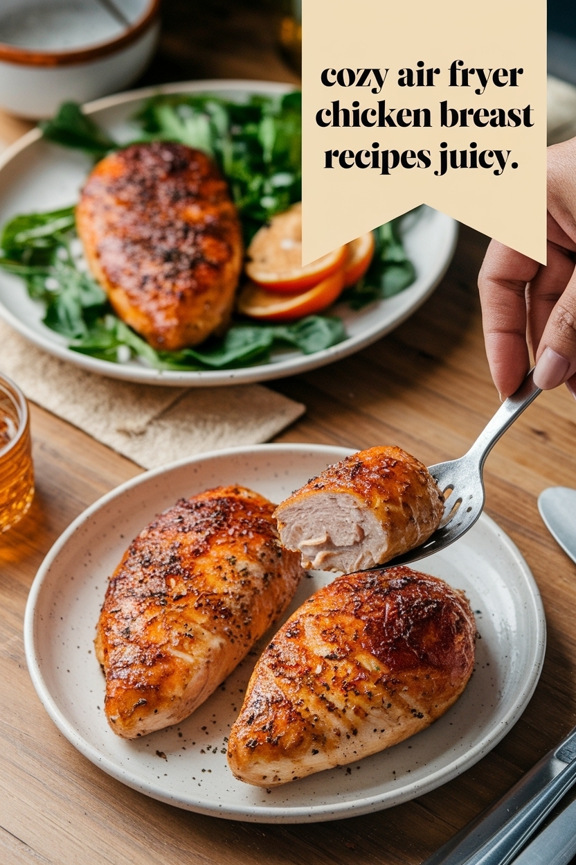 air fryer chicken breast recipes juicy