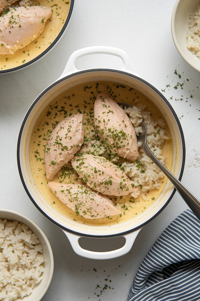 one pot chicken and rice recipe creamy