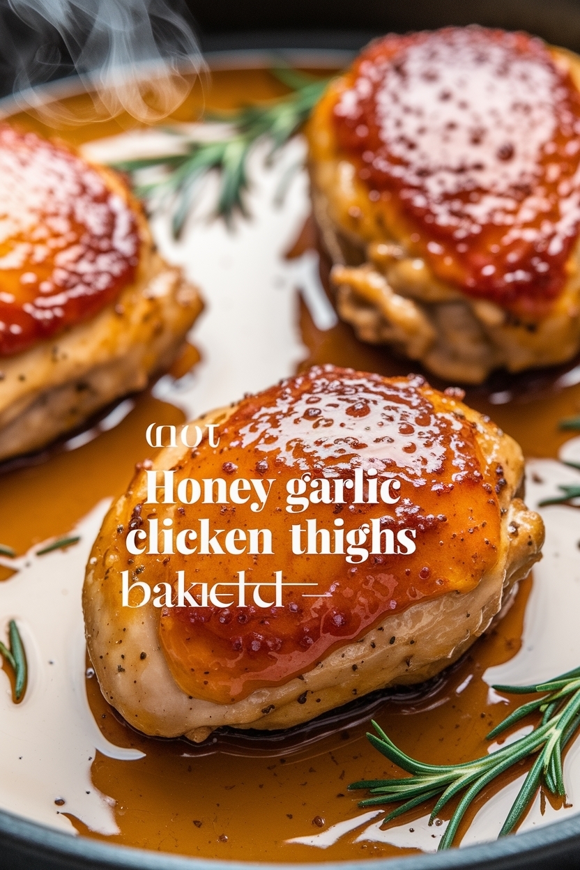 honey garlic chicken thighs baked