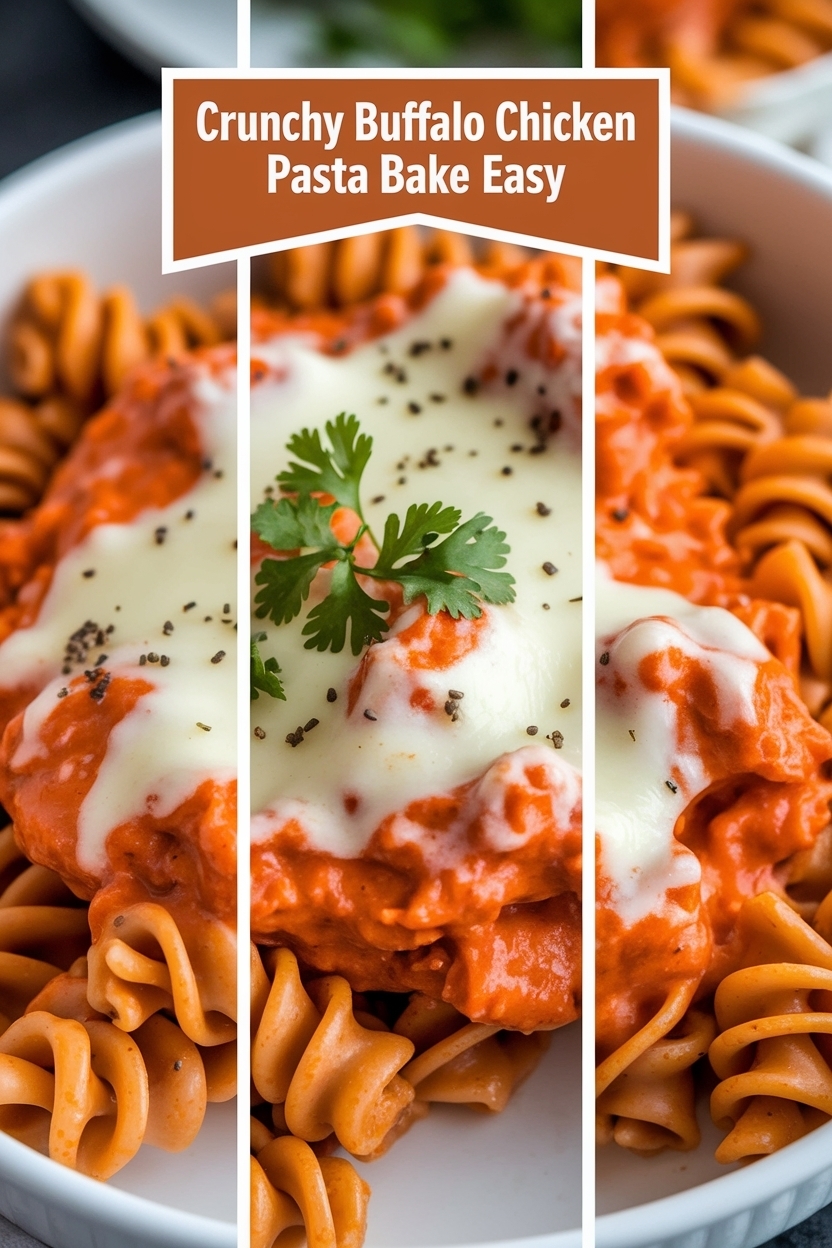 buffalo chicken pasta bake easy
