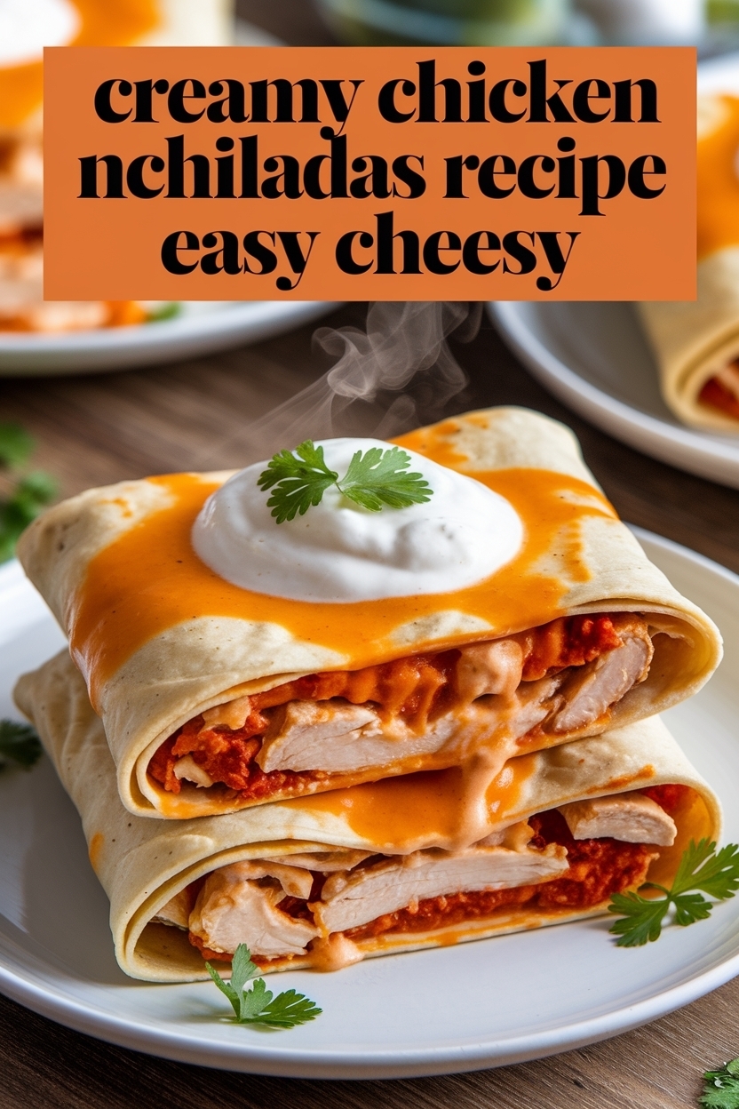 chicken enchiladas recipe easy cheesy