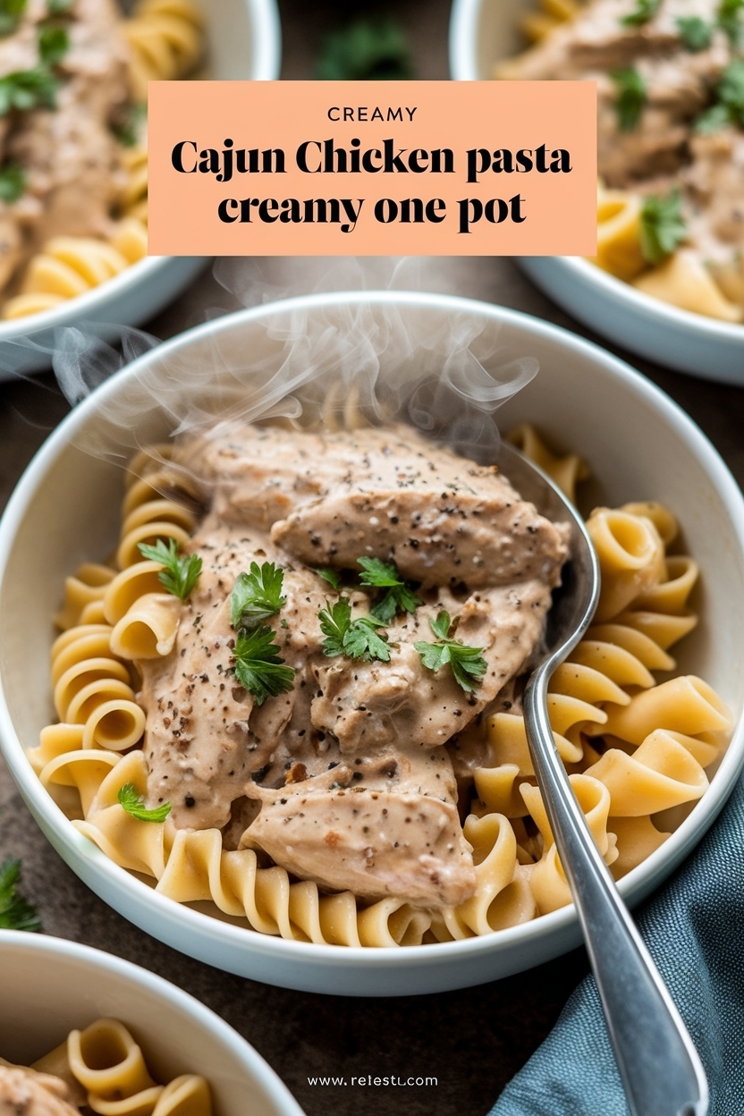 cajun chicken pasta creamy one pot