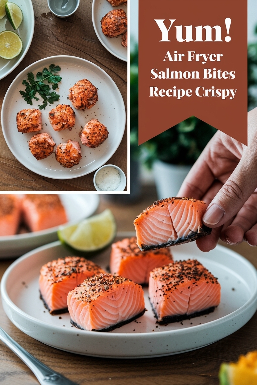 air fryer salmon bites recipe crispy