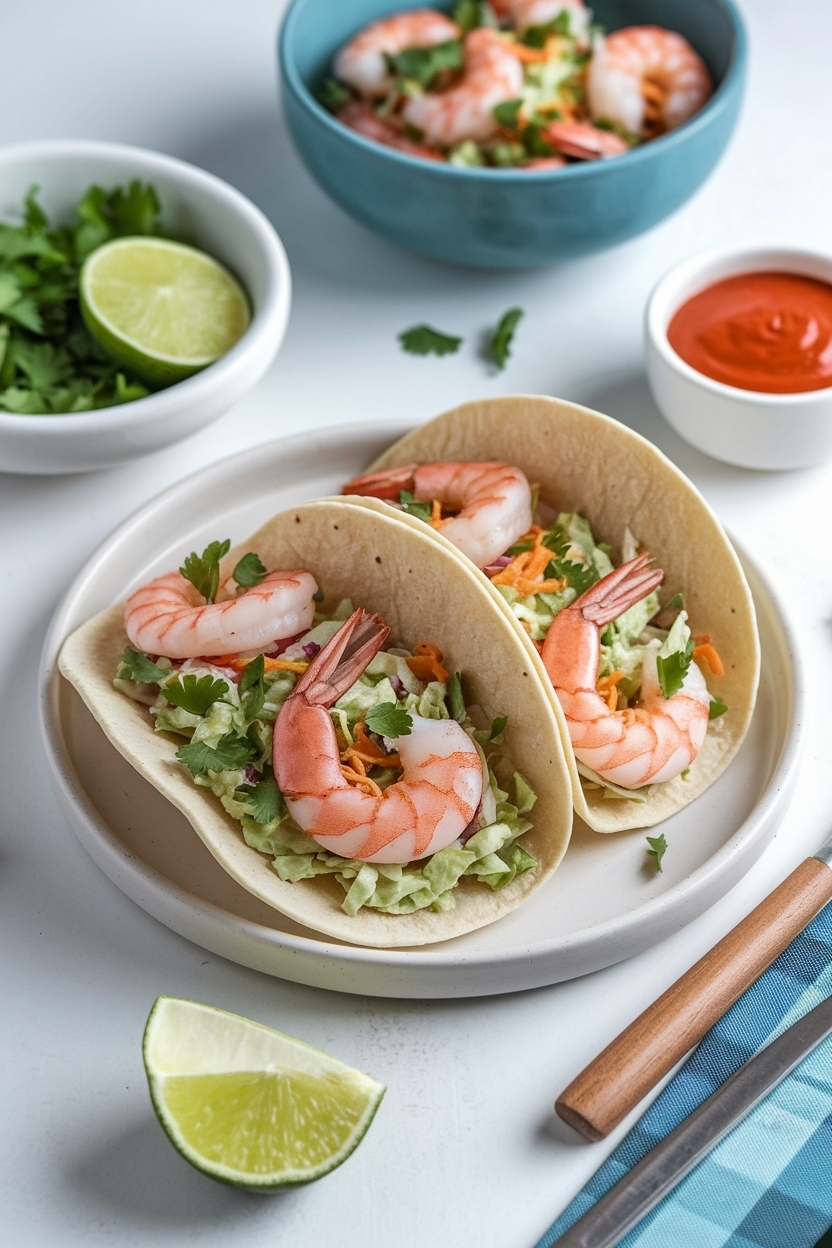 shrimp tacos recipe easy with slaw