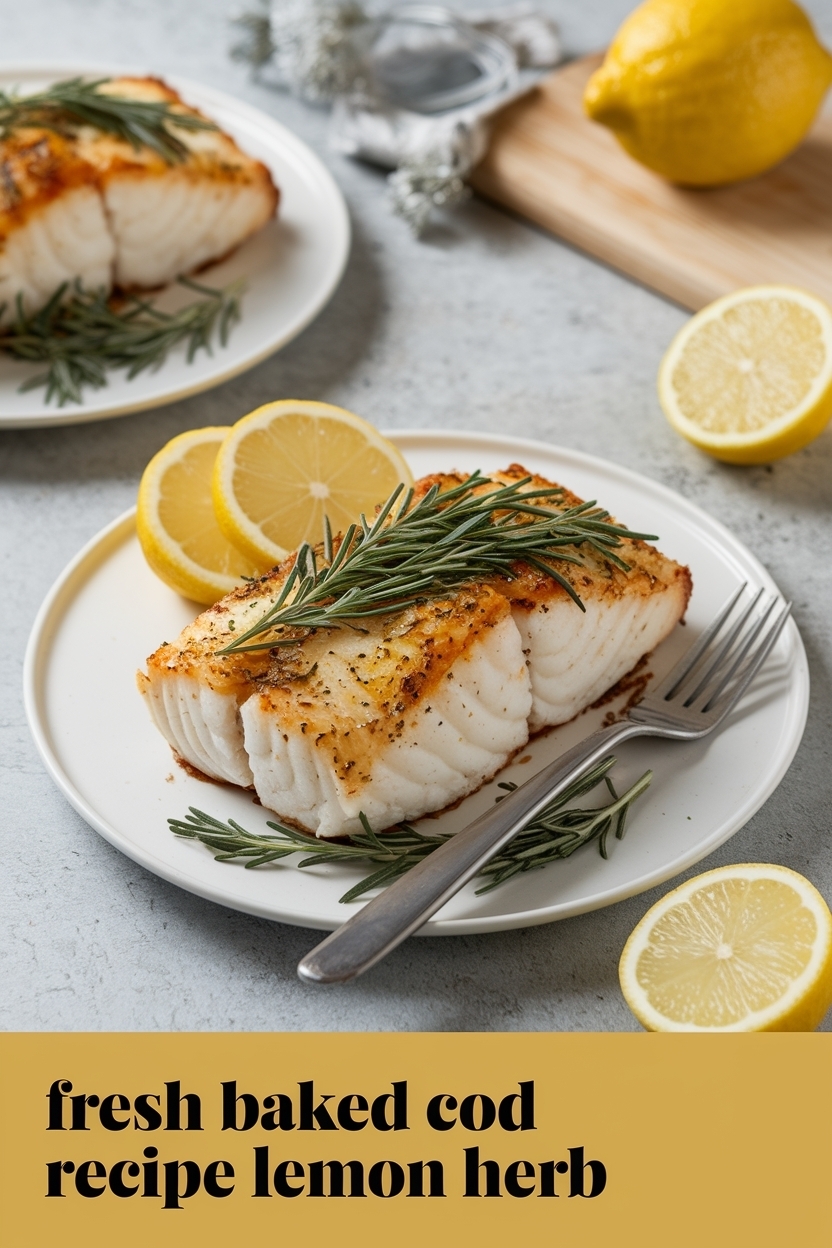 baked cod recipe lemon herb