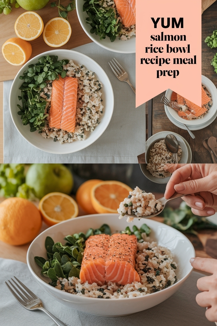salmon rice bowl recipe meal prep