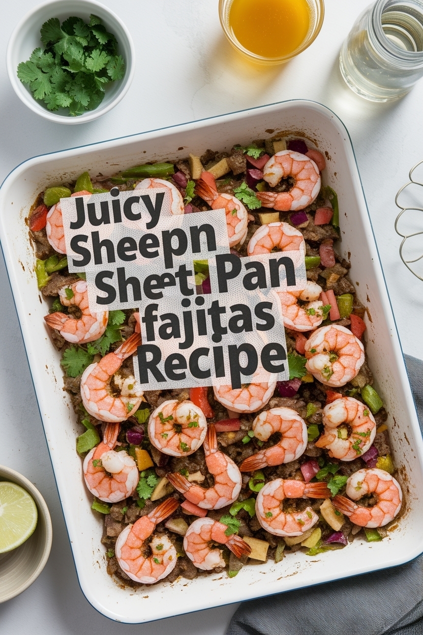 sheet pan shrimp fajitas recipe