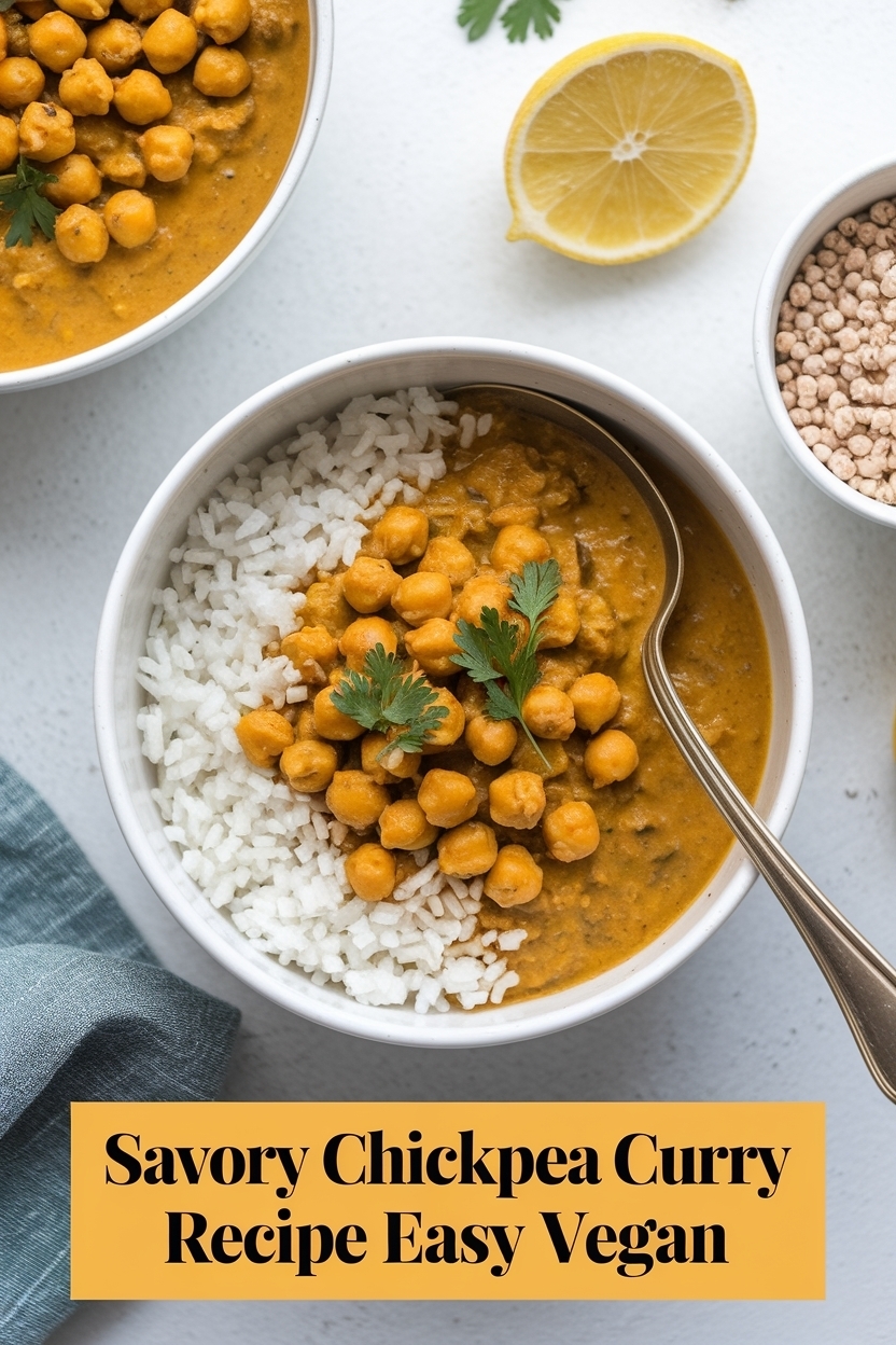 chickpea curry recipe easy vegan