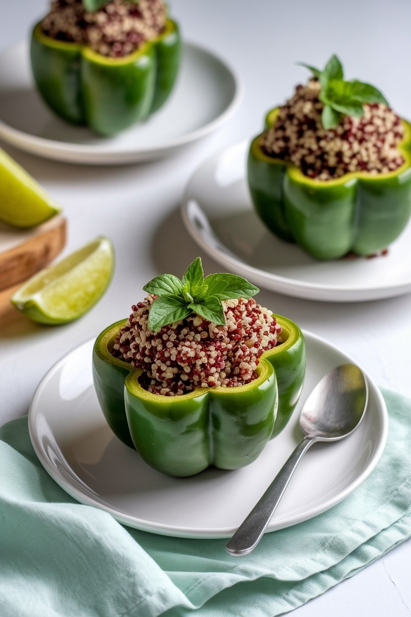 vegetarian stuffed bell peppers quinoa