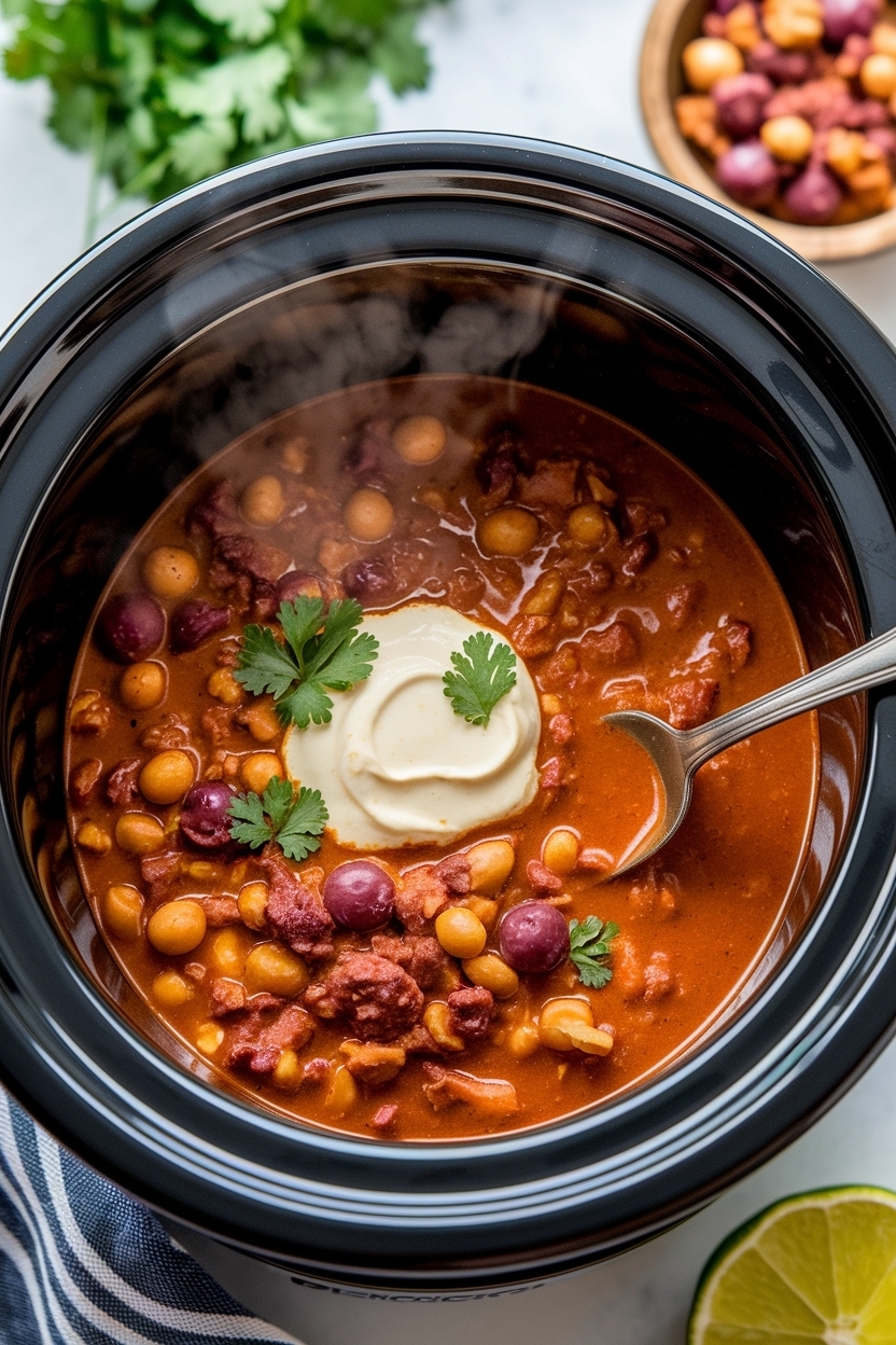 vegetarian chili recipe slow cooker