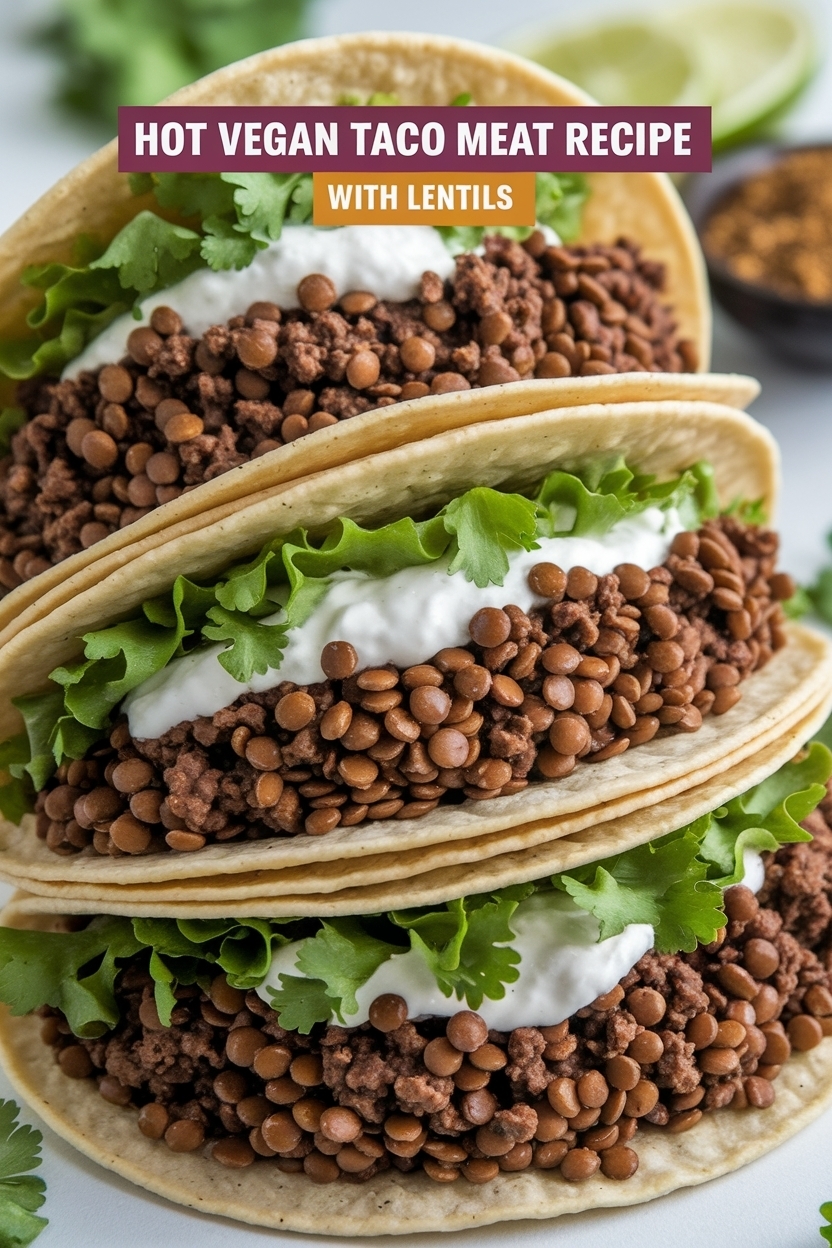 vegan taco meat recipe with lentils