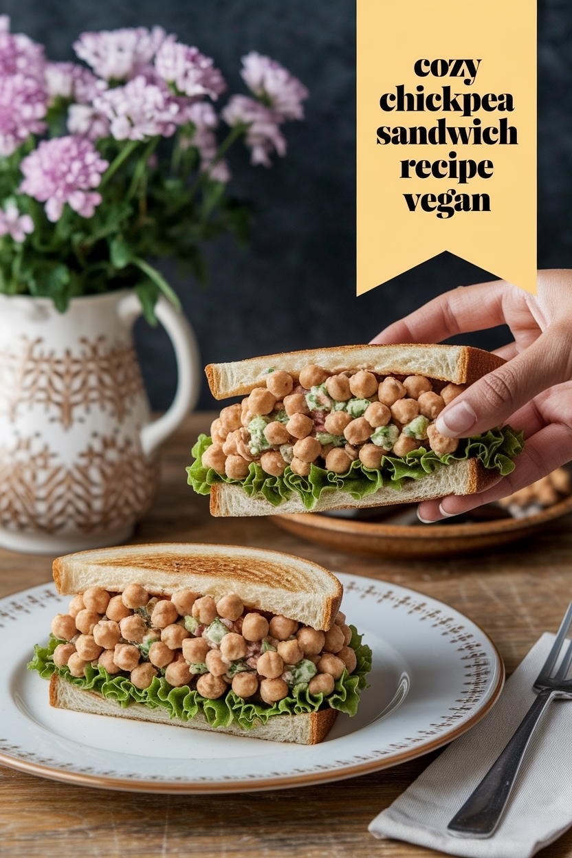 chickpea salad sandwich recipe vegan