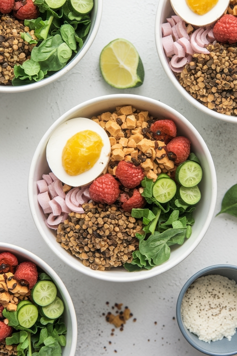 vegetarian meal prep bowls high protein