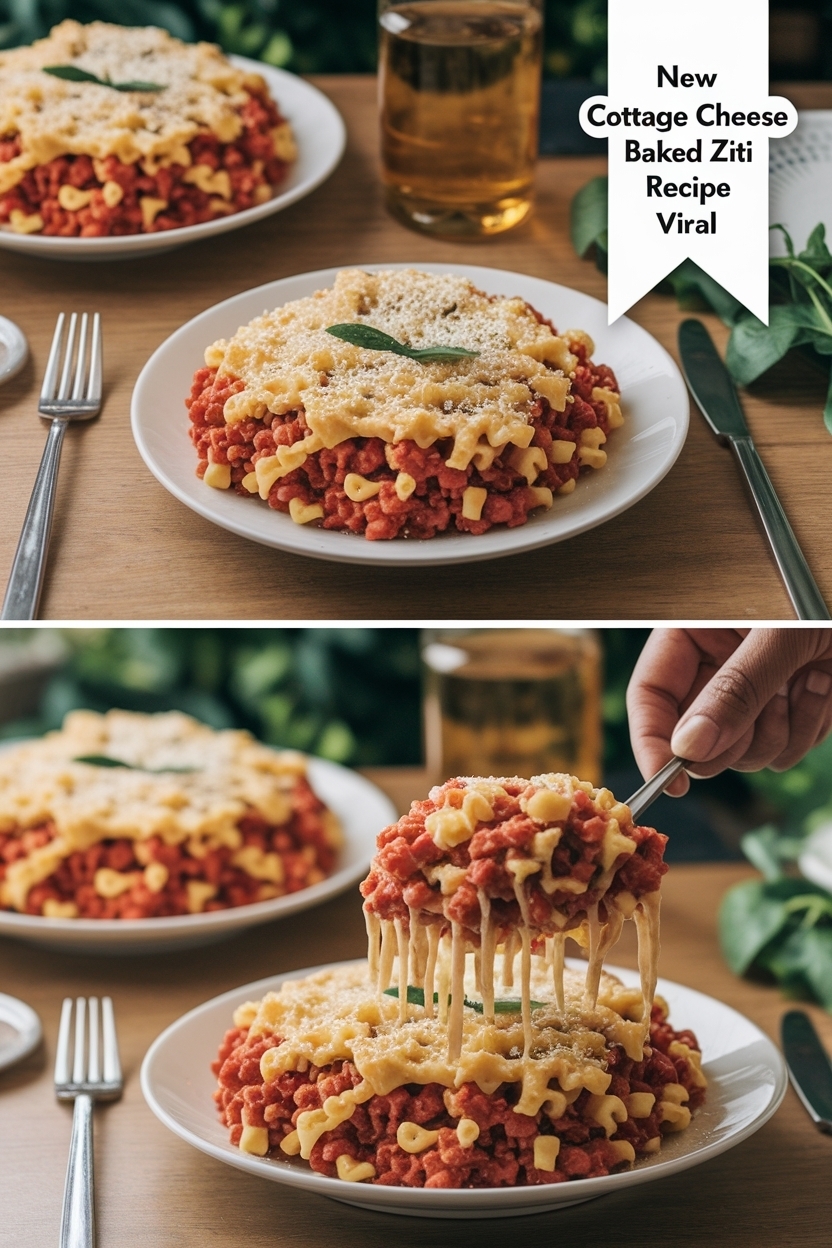 cottage cheese baked ziti recipe viral