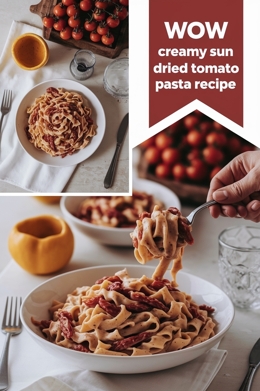 creamy sun dried tomato pasta recipe