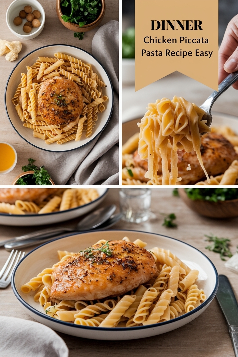 chicken piccata pasta recipe easy