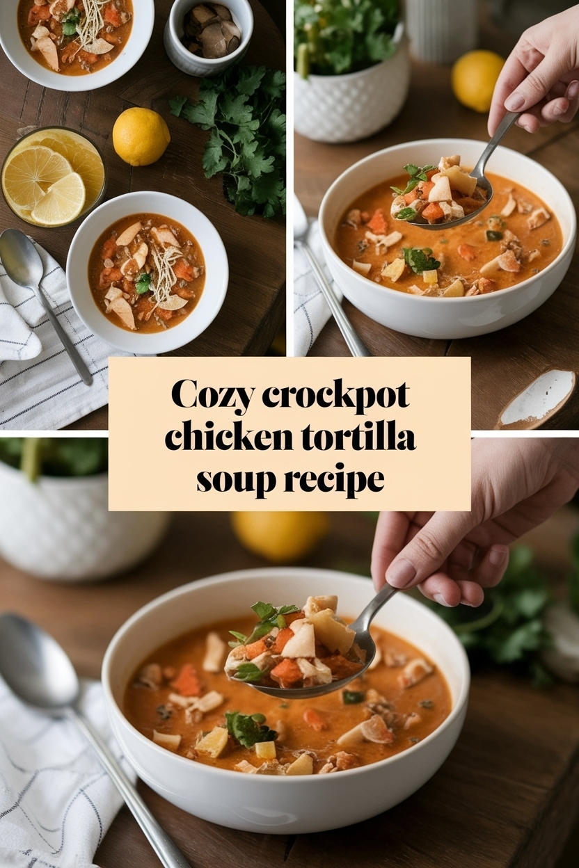 crockpot chicken tortilla soup recipe