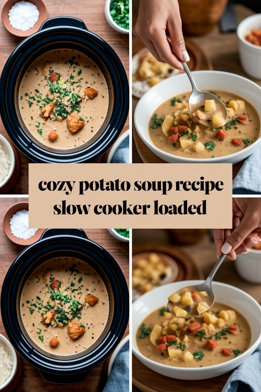 potato soup recipe slow cooker loaded
