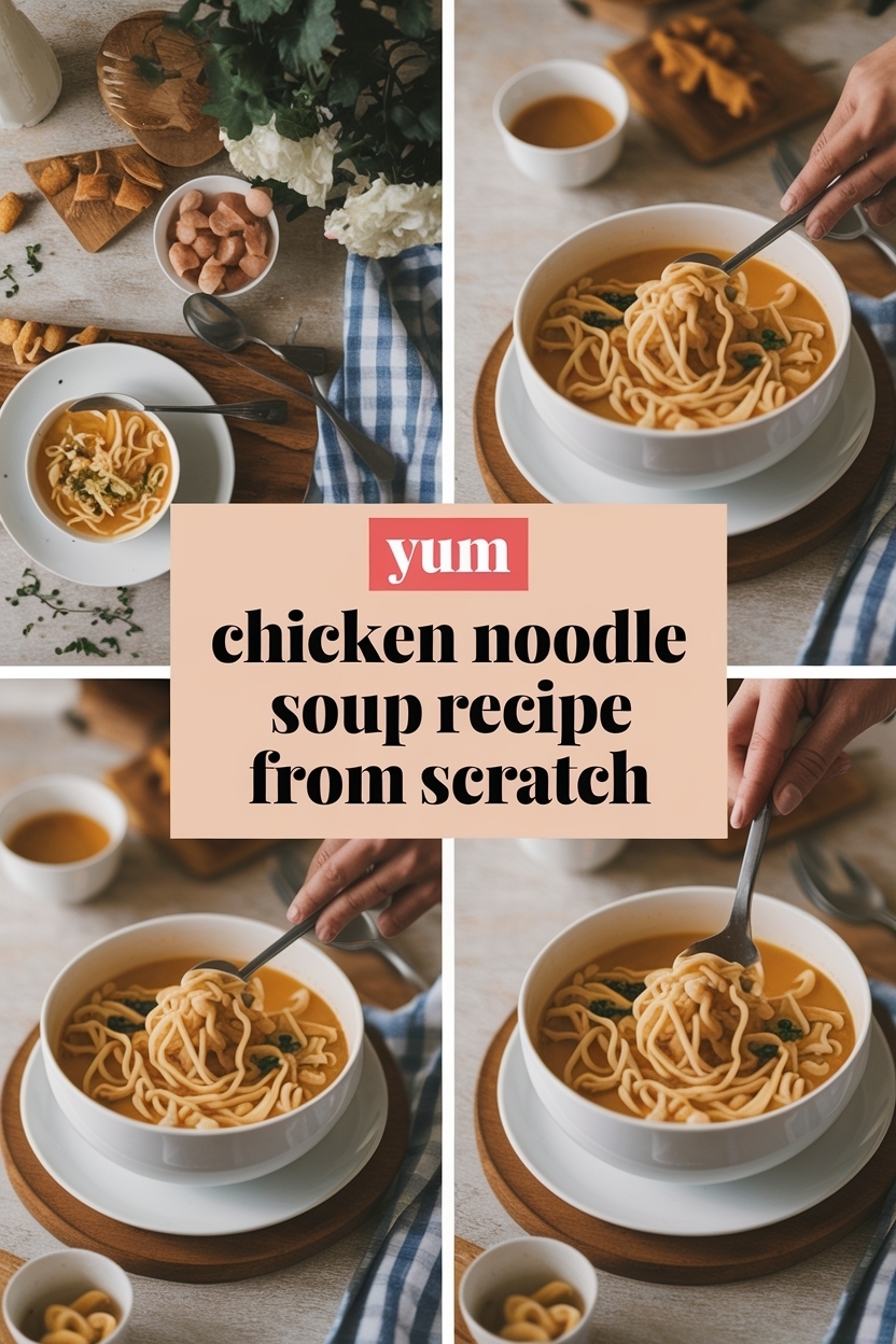 chicken noodle soup recipe from scratch