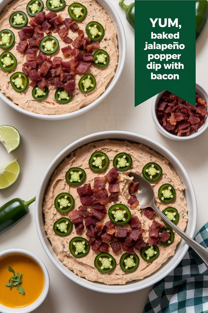 baked jalapeño popper dip with bacon