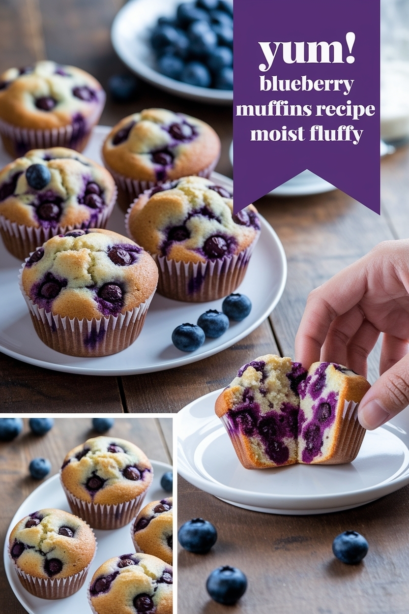 blueberry muffins recipe moist fluffy