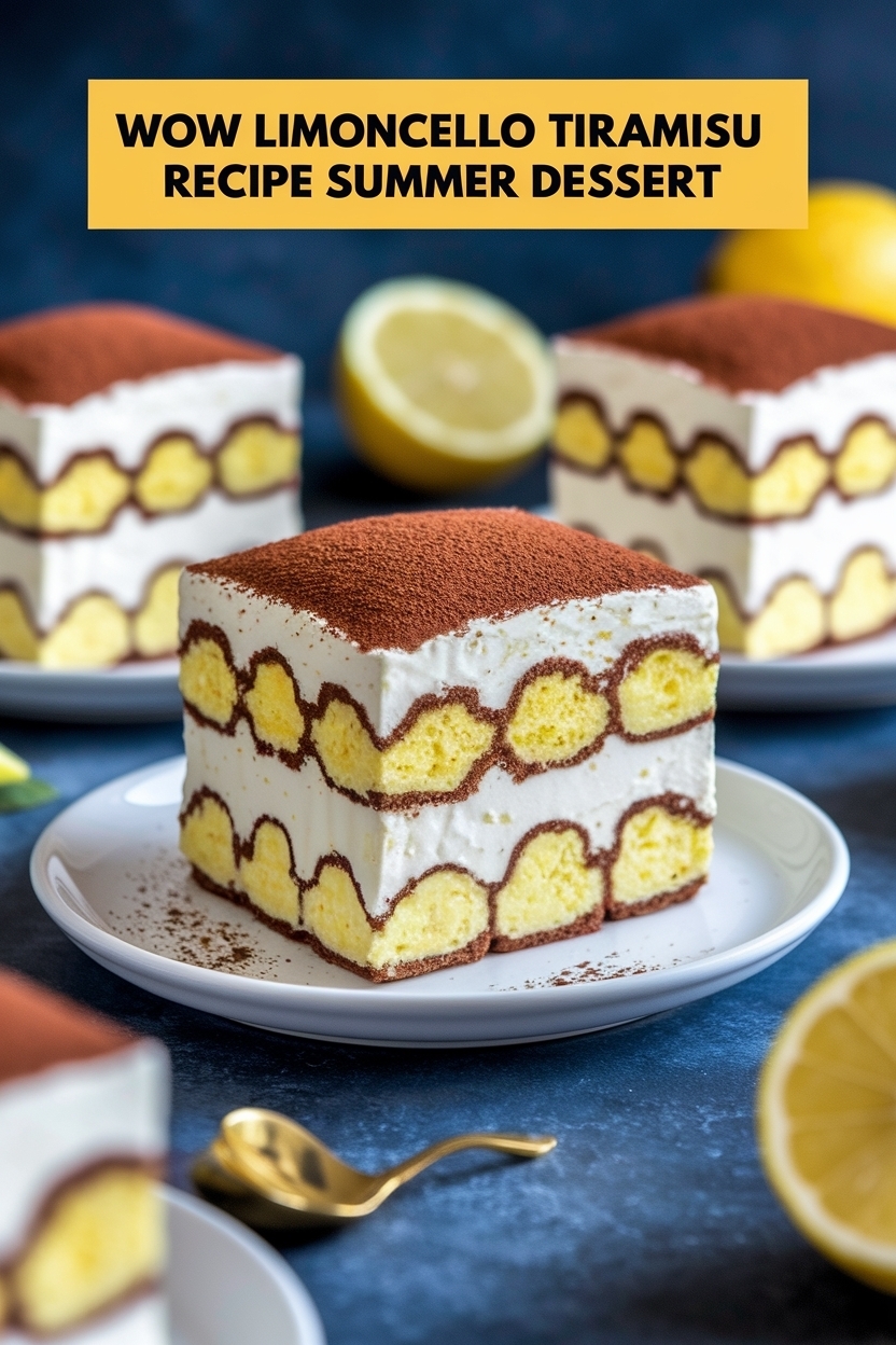 limoncello tiramisu recipe summer dessert