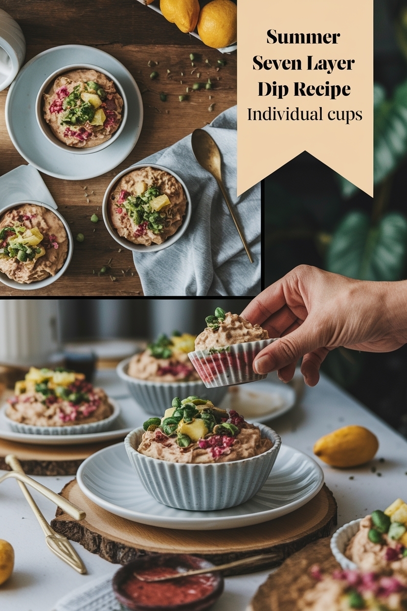 seven layer dip recipe individual cups