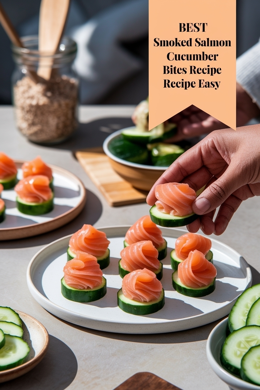 smoked salmon cucumber bites recipe easy