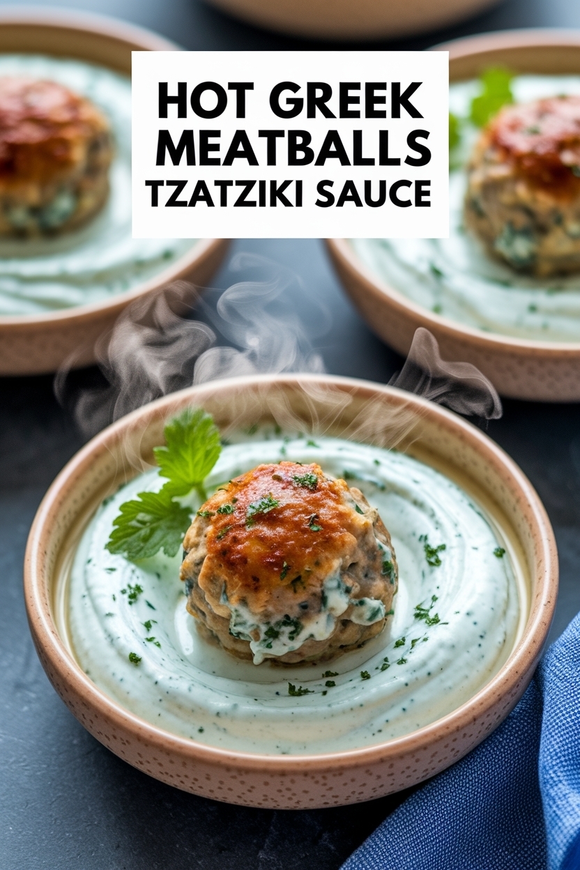 greek meatballs recipe tzatziki sauce