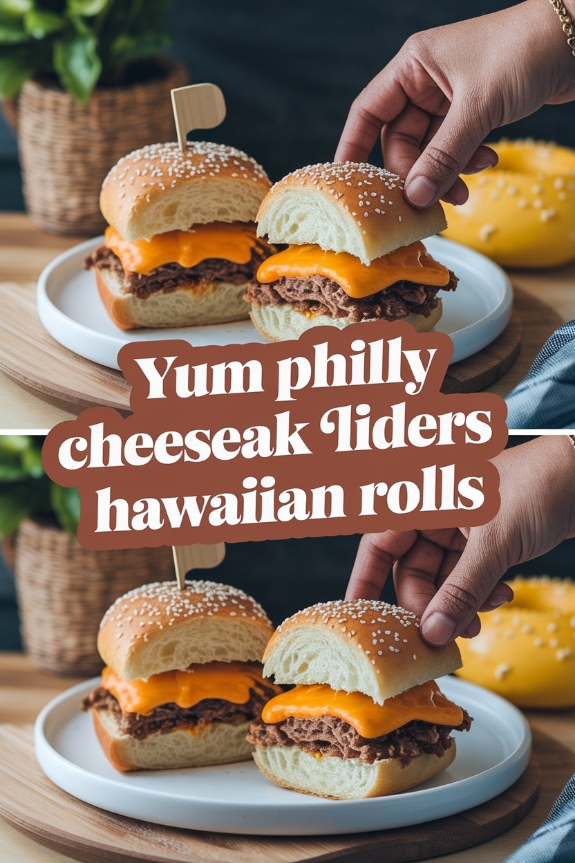 philly cheesesteak sliders hawaiian rolls