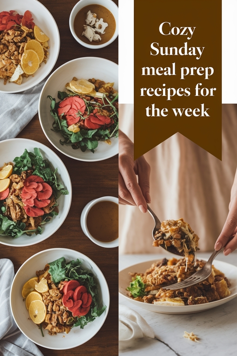 sunday meal prep recipes for the week