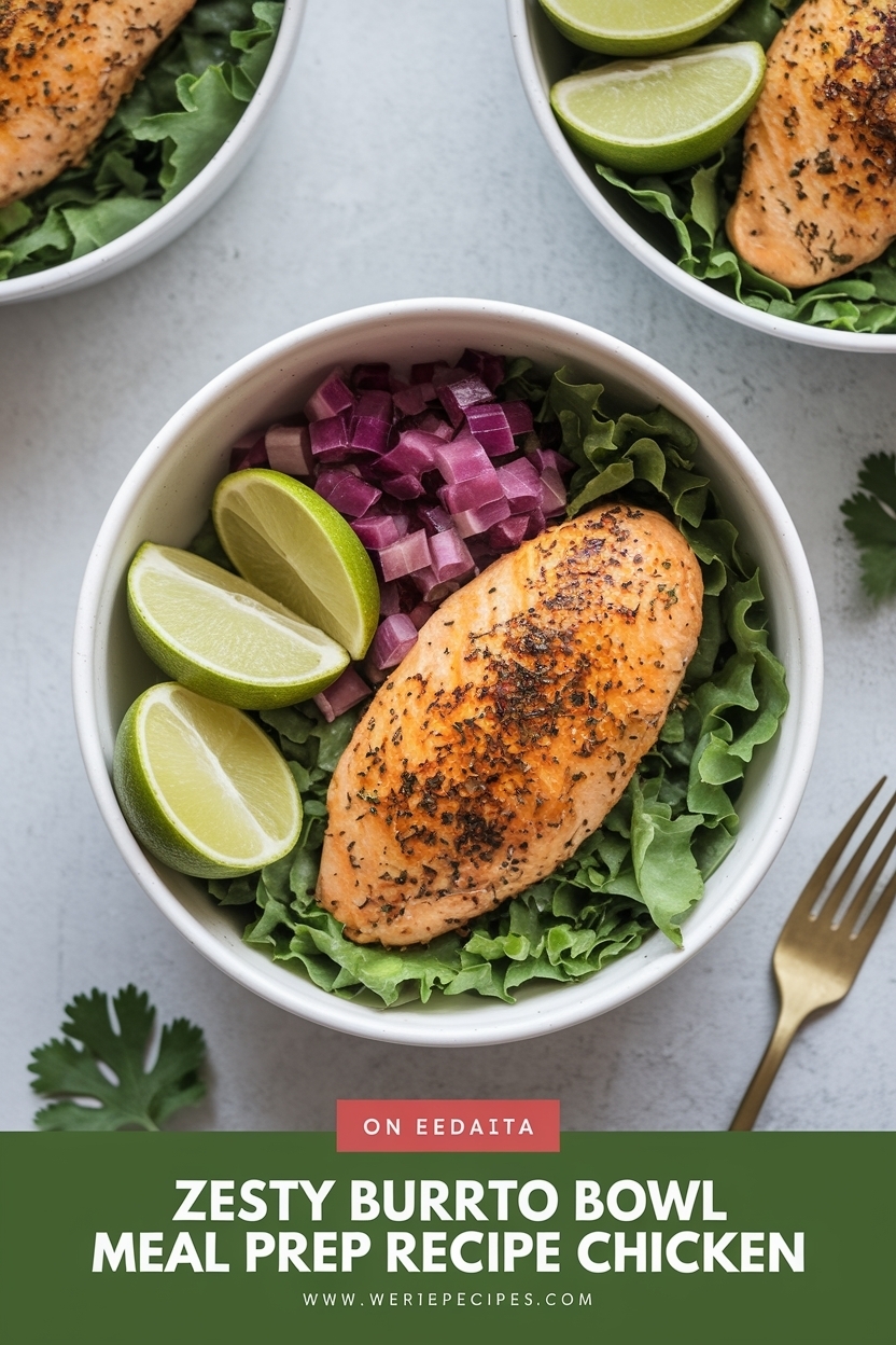 burrito bowl meal prep recipe chicken